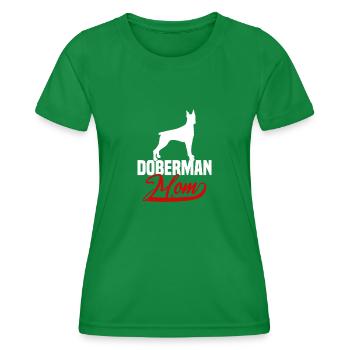 Doberman Mom - Frauen Funktions-T-Shirt - Kelly Green - Vorne - AI Model Female 172 dark (172cm)