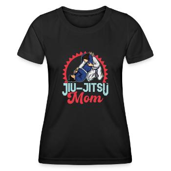 BJJ Jiu Jitsu Brésilien Filles Arts Martiaux - T-shirt sport Femme - noir - Devant - AI Model Female 172 light (172cm)