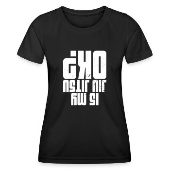 Filles BJJ Brésil Jiu Jitsu Arts Martiaux - T-shirt sport Femme - noir - Devant - AI Model Female 172 light (172cm)
