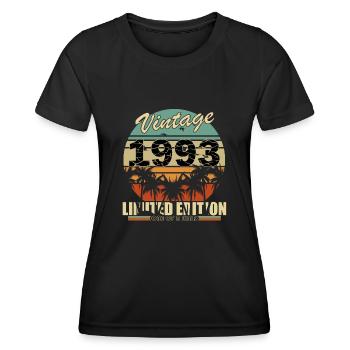 1993 - Jahrgang 1993 - Fantastisch seit 1993 - Frauen Funktions-T-Shirt - Schwarz - Vorne - AI Model Female 172 light (172cm)