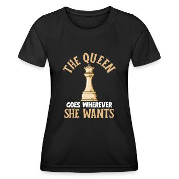 Chess Queen - Women's Functional T-Shirt - black - Front - AI Model Female 172 light (172cm)