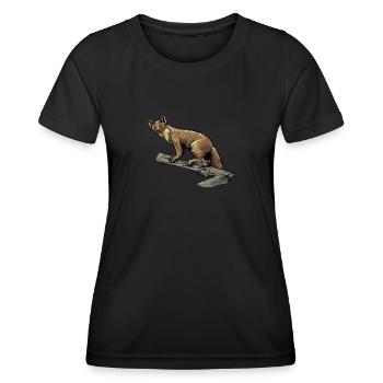 Pine marten I Noble marten marten motif for hunters - Women's Functional T-Shirt - black - Front - AI Model Female 172 light (172cm)