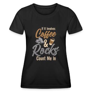 Geologie Geologe - Frauen Funktions-T-Shirt - Schwarz - Vorne - AI Model Female 172 light (172cm)