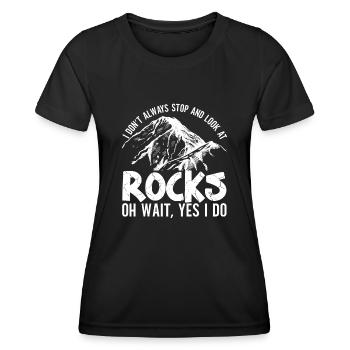 Geology Professor Geologist Geology Student - Women's Functional T-Shirt - black - Front - AI Model Female 172 light (172cm)