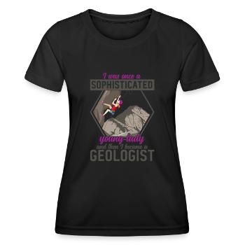 Geology Professor Geologist Geology Student - Women's Functional T-Shirt - black - Front - AI Model Female 172 light (172cm)