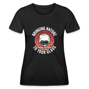 Bringen Sie Die Natur Ins Glas - Frauen Funktions-T-Shirt - Schwarz - Vorne - AI Model Female 172 light (172cm)