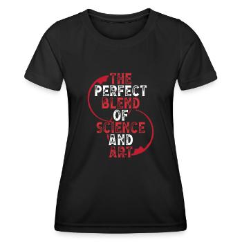 The perfect blend of science - Women's Functional T-Shirt - black - Front - AI Model Female 172 light (172cm)