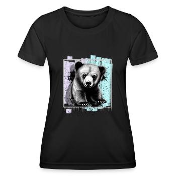 Bear - Women's Functional T-Shirt - black - Front - AI Model Female 172 light (172cm)