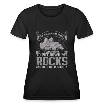Geology Student Geologist Geology Student - Women's Functional T-Shirt - black - Front - AI Model Female 172 light (172cm)