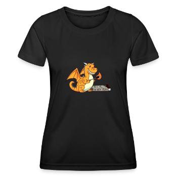 Lustiger Spielt Mit Streichhölzern Humor Ironie - Frauen Funktions-T-Shirt - Schwarz - Vorne - AI Model Female 172 light (172cm)