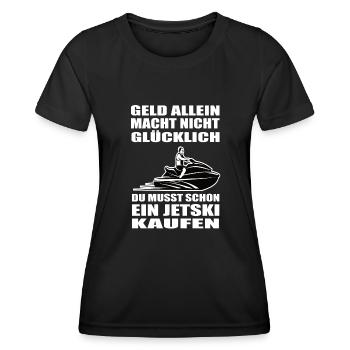Jetski - Frauen Funktions-T-Shirt - Schwarz - Vorne - AI Model Female 172 light (172cm)