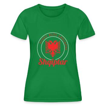 Albania Njeri Miti Legjenda - Shqiptar Sqip - Women's Functional T-Shirt - kelly green - Front - AI Model Female 172 dark (172cm)