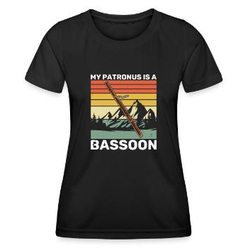 Musiker Bassoon Fagott Blasinstrument Spruch - Frauen Funktions-T-Shirt - Schwarz - Vorne - AI Model Female 172 light (172cm)