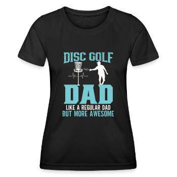 Frisbee Player Disc Golf Frisbee Competition - T-shirt sport Femme - noir - Devant - AI Model Female 172 light (172cm)