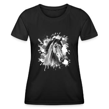 Horse - Women's Functional T-Shirt - black - Front - AI Model Female 172 light (172cm)