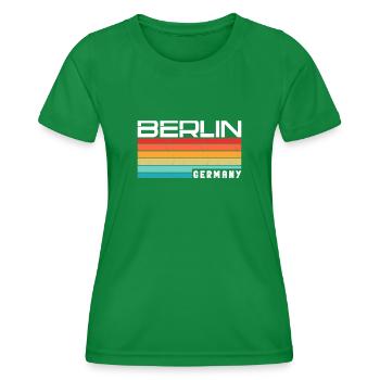 Berlin Berlinerin Berliner Stadt Berlin - Frauen Funktions-T-Shirt - Kelly Green - Vorne - AI Model Female 172 dark (172cm)