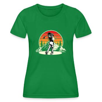Golfeurs de golf - T-shirt sport Femme - vert - Devant - AI Model Female 172 dark (172cm)