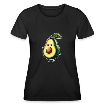 Avocado - Frauen Funktions-T-Shirt - Schwarz - Vorne - AI Model Female 172 light (172cm)