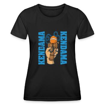 Japon Jouets Kendama Japonais - T-shirt sport Femme - noir - Devant - AI Model Female 172 light (172cm)