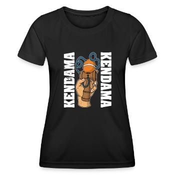 Japon Jouets Kendama Japonais - T-shirt sport Femme - noir - Devant - AI Model Female 172 light (172cm)