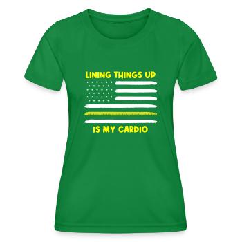 Carreleurs, carreleurs, carreleurs - T-shirt sport Femme - vert - Devant - AI Model Female 172 dark (172cm)