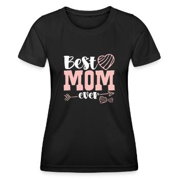 Meilleure mère de tous les temps - T-shirt sport Femme - noir - Devant - AI Model Female 172 light (172cm)