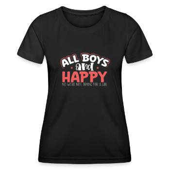 Meilleure mère de tous les temps - T-shirt sport Femme - noir - Devant - AI Model Female 172 light (172cm)