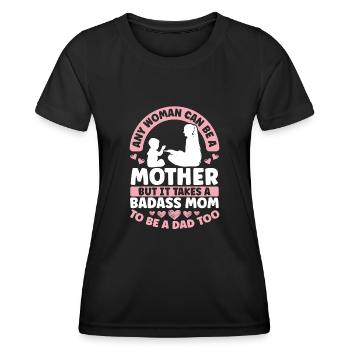 Chaque femme peut être mère - T-shirt sport Femme - noir - Devant - AI Model Female 172 light (172cm)