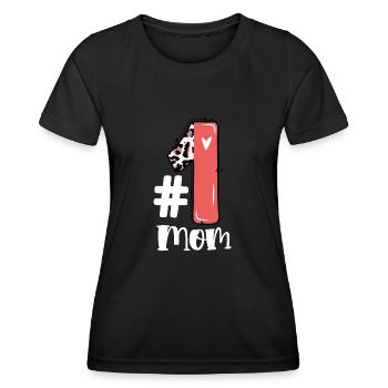 Mutter Nummer Eins - Frauen Funktions-T-Shirt - Schwarz - Vorne - AI Model Female 172 light (172cm)