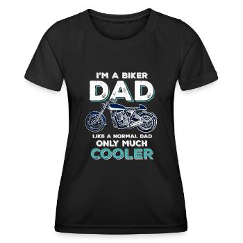 Biker motorcyclist motorcyclist COOL - Women's Functional T-Shirt - black - Front - AI Model Female 172 light (172cm)