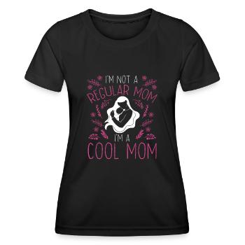 Je ne suis pas une mère normale - T-shirt sport Femme - noir - Devant - AI Model Female 172 light (172cm)