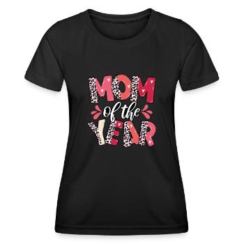 Maman de l’année - T-shirt sport Femme - noir - Devant - AI Model Female 172 light (172cm)