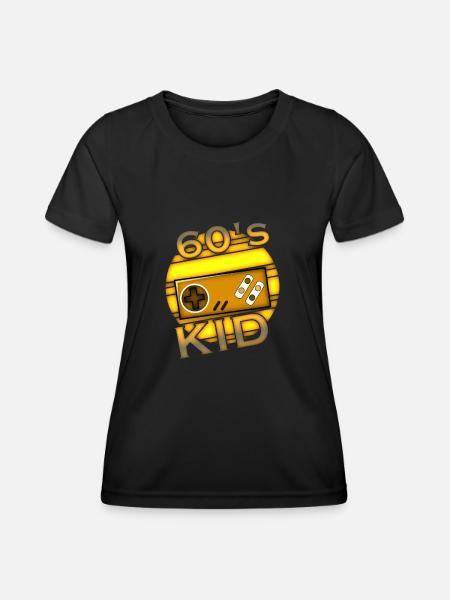 Enfant des années 60 - T-shirt sport Femme - noir
