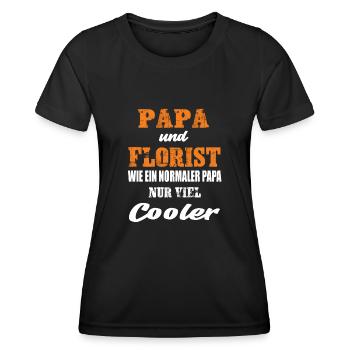 Papa und Florist - Frauen Funktions-T-Shirt - Schwarz - Vorne - AI Model Female 172 light (172cm)