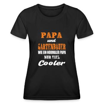Papa und Gartenbauer - Frauen Funktions-T-Shirt - Schwarz - Vorne - AI Model Female 172 light (172cm)