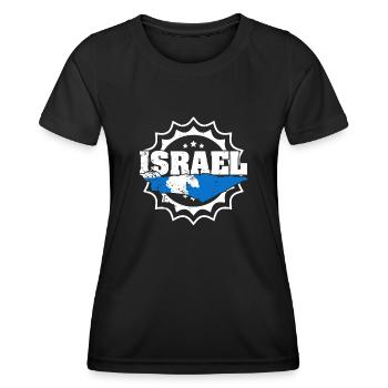 Israel Origin Middle East Israeli Journey - Women's Functional T-Shirt - black - Front - AI Model Female 172 light (172cm)