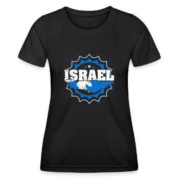 Israel Origin Middle East Israeli Journey - Women's Functional T-Shirt - black - Front - AI Model Female 172 light (172cm)