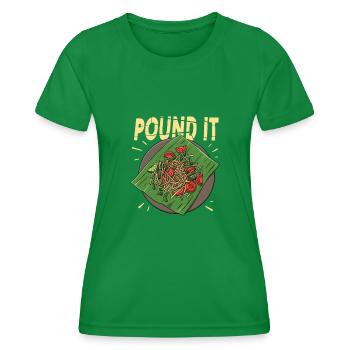Som Tam Pfund Papaya-Salat - Frauen Funktions-T-Shirt - Kelly Green - Vorne - AI Model Female 172 dark (172cm)