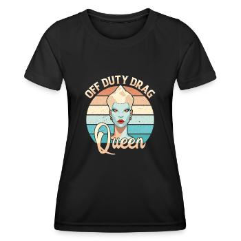 LGBTQ Außerdienstliche Drag Queen Pride - Frauen Funktions-T-Shirt - Schwarz - Vorne - AI Model Female 172 light (172cm)