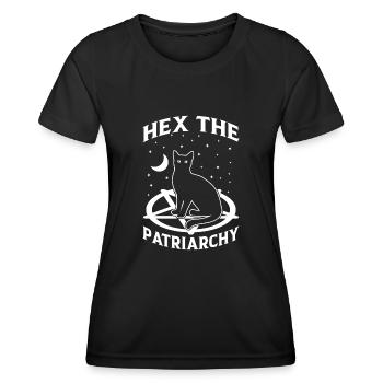Feminismus Verhext Das Patriarchat Feministisch - Frauen Funktions-T-Shirt - Schwarz - Vorne - AI Model Female 172 light (172cm)