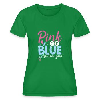 Rosa Oder Blau, Wir Lieben Dich - Frauen Funktions-T-Shirt - Kelly Green - Vorne - AI Model Female 172 dark (172cm)