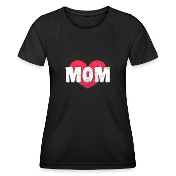 Maman Maman Maman Cadeau - T-shirt sport Femme - noir - Devant - AI Model Female 172 light (172cm)