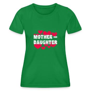 Mutter und Tochter - Frauen Funktions-T-Shirt - Kelly Green - Vorne - AI Model Female 172 dark (172cm)