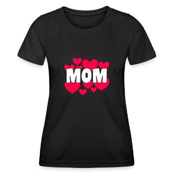 Maman Maman Maman Cadeau - T-shirt sport Femme - noir - Devant - AI Model Female 172 light (172cm)