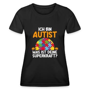 Autismus Autist Autisten - Frauen Funktions-T-Shirt - Schwarz - Vorne - AI Model Female 172 light (172cm)