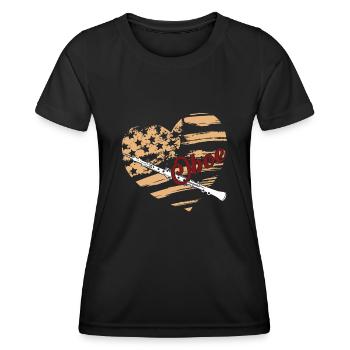 Oboe Oboe Flag - Women's Functional T-Shirt - black - Front - AI Model Female 172 light (172cm)