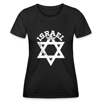 Star of David Israel Israeli Judaism East - Women's Functional T-Shirt - black - Front - AI Model Female 172 light (172cm)
