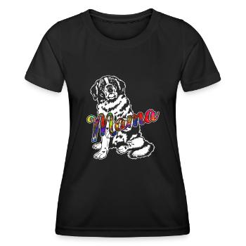 Saint Bernard Saint Bernard Mama - Women's Functional T-Shirt - black - Front - AI Model Female 172 light (172cm)