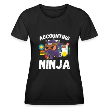 Accounting Ninja - Women's Functional T-Shirt - black - Front - AI Model Female 172 light (172cm)