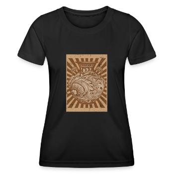 Vase en poterie - Céramiste de poterie - T-shirt sport Femme - noir - Devant - AI Model Female 172 light (172cm)